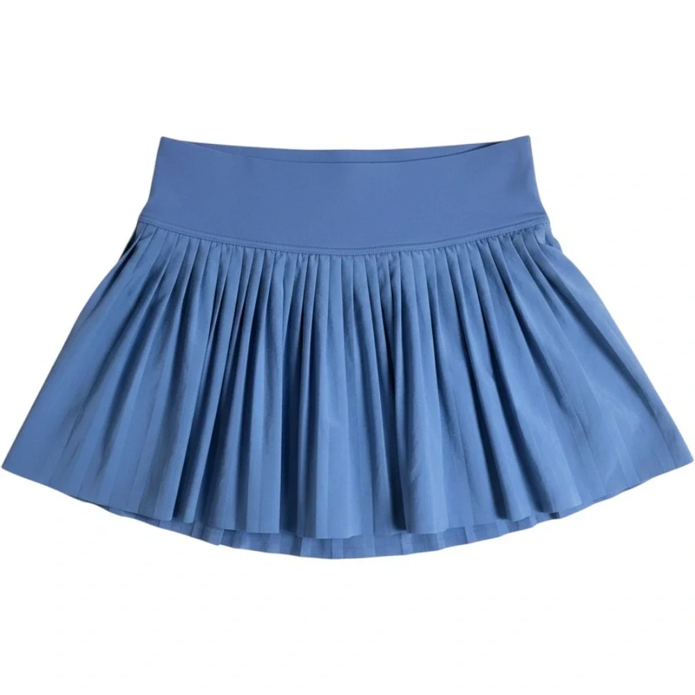 OFFLINE by Aerie Real Me Your Serve Pleated Skort Blue Sz Large Athletic Tennis